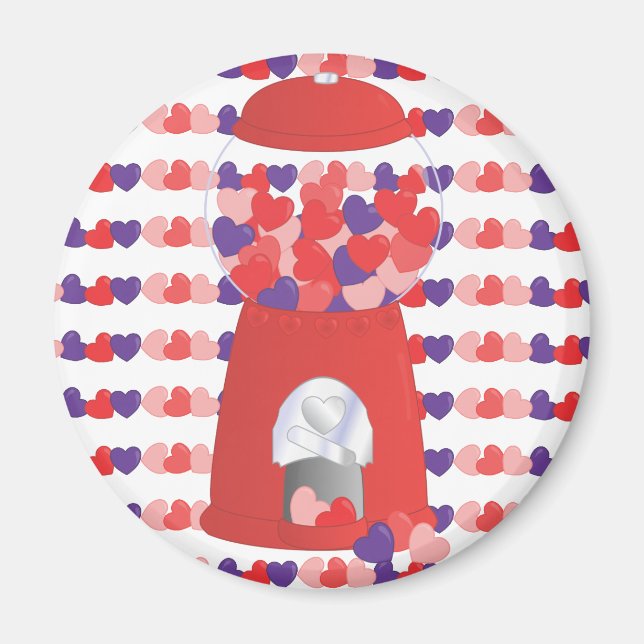 Valentine Bubblegum Magnet (Framsidan)