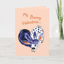 Valentine Bunny Rosa Rabbit Heart Simple Cute Kärl