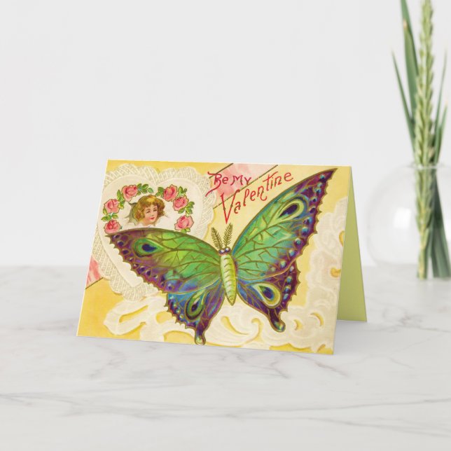Valentine Butterfly Card Helgkort (Framsida)