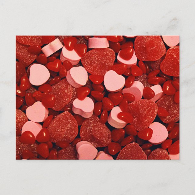 Valentine Candies Helg Vykort (Framsida)