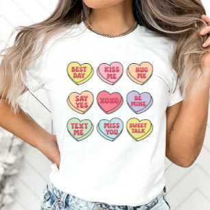 Valentine Candy Hearts, Shirt, Conversation Heart T Shirt