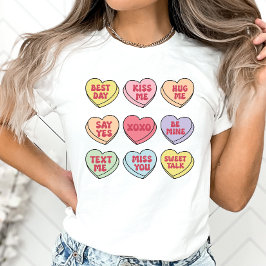 Valentine Candy Hearts, Shirt, Conversation Heart T Shirt