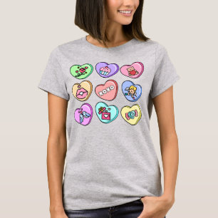 Valentine Candy Hearts T Shirt