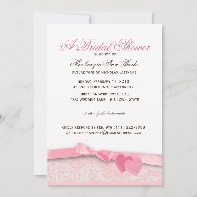 Valentine Candy Möhippa Inbjudningar (Framsida)