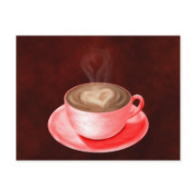 Valentine Cappuccino Art Heart