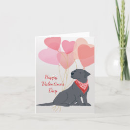 Valentine Card från din Black Labrador Retriever Helgkort