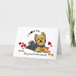 Valentine Card från din Terrier Hund Helgkort