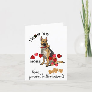 Valentine Card från din tyska Shepherd Hund Kärlek Helgkort