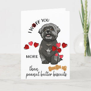 Valentine Card från Shih Tsu Hund Kärlek Helgkort