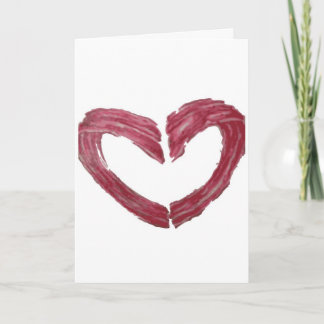Valentine Card - Kärlek du mer än bacon Helgkort
