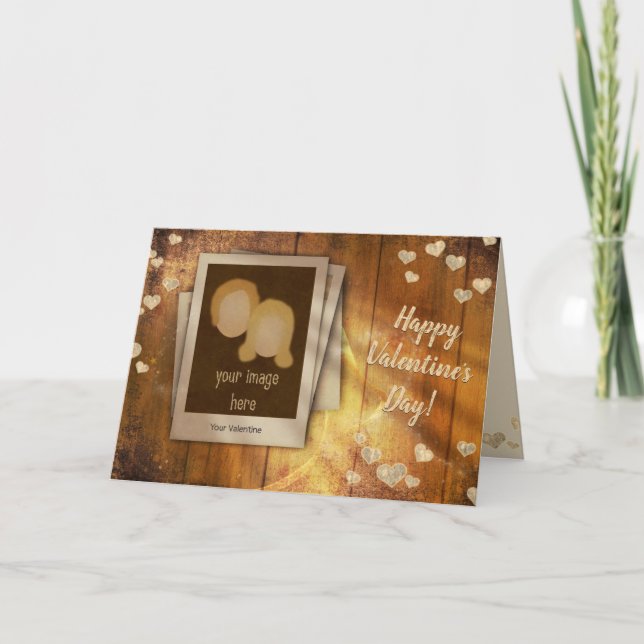 Valentine Card med ditt foto Helgkort (Framsida)