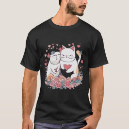Valentine Cat T Shirt