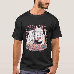 Valentine Cat T Shirt