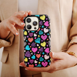 Valentine Chalk Hearts | iPhone 14 Fodral-Mate