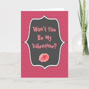 Valentine Chalkboard-hälsningskort och kuvert Helgkort