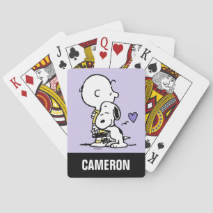 Valentine Charlie Brown och Snoopy-spelkort Casinokort