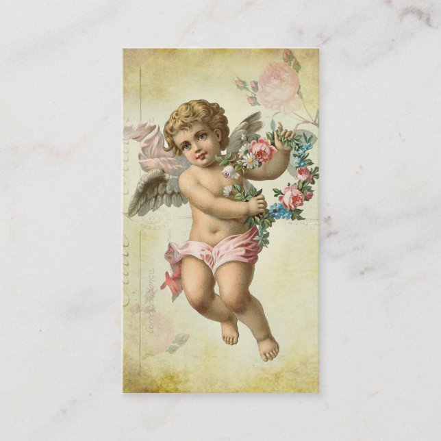 Valentine Cherub Visitkort (Framsida)