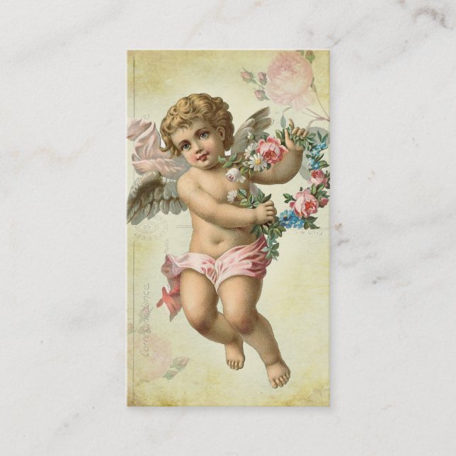 Valentine Cherub Visitkort (Framsida)