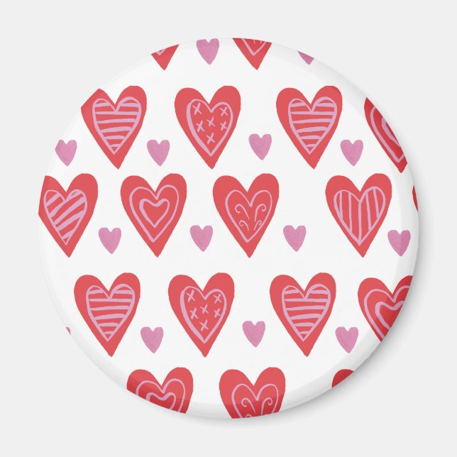 Valentine Chic Mönster Magnet (Framsidan)