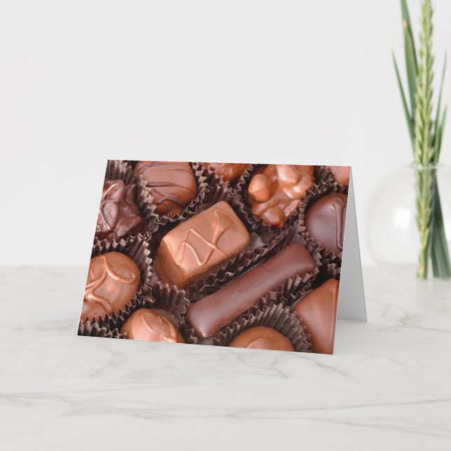 Valentine Chocolates Helgdag Card Helgkort (Framsida)