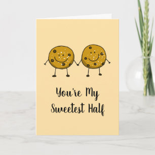 Valentine Choklad Chip Cookie Par Kort