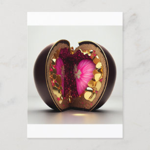 Valentine chokladöverraskning vykort