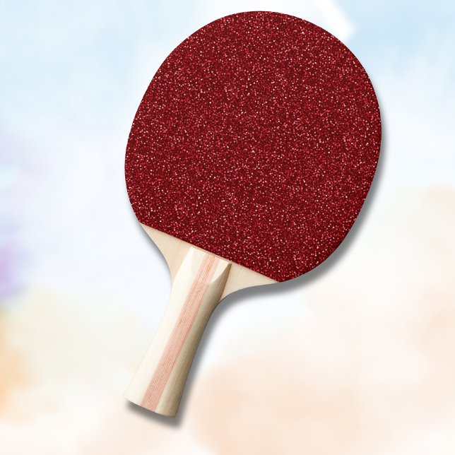Valentine Classic Trendigt Rött Glitter Pingisracket (Skapare uppladdad)