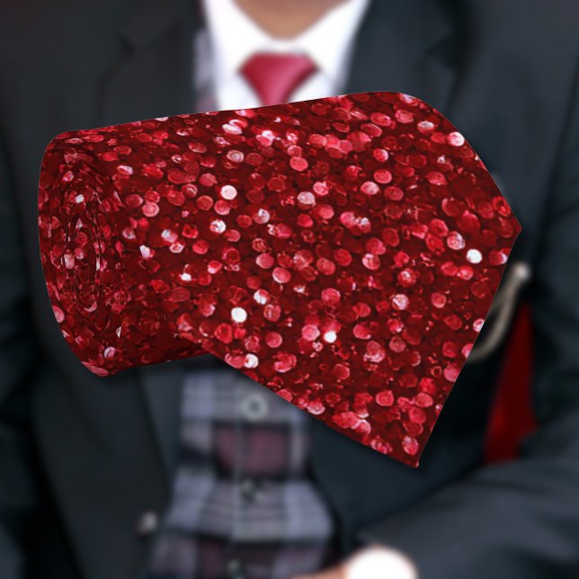 Valentine Classic Trendigt Rött Glitter Slips (Skapare uppladdad)