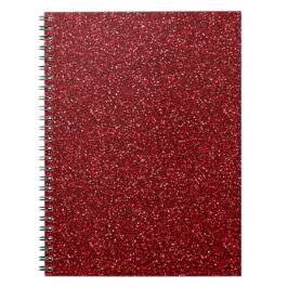 Valentine Classic Trendy Red Glitter Anteckningsbok