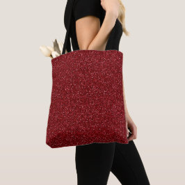 Valentine Classic Trendy Red Glitter Tygkasse