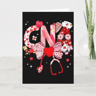 Valentine Cna Sjuksköterska Kokett Båge Stetoskop  Kort