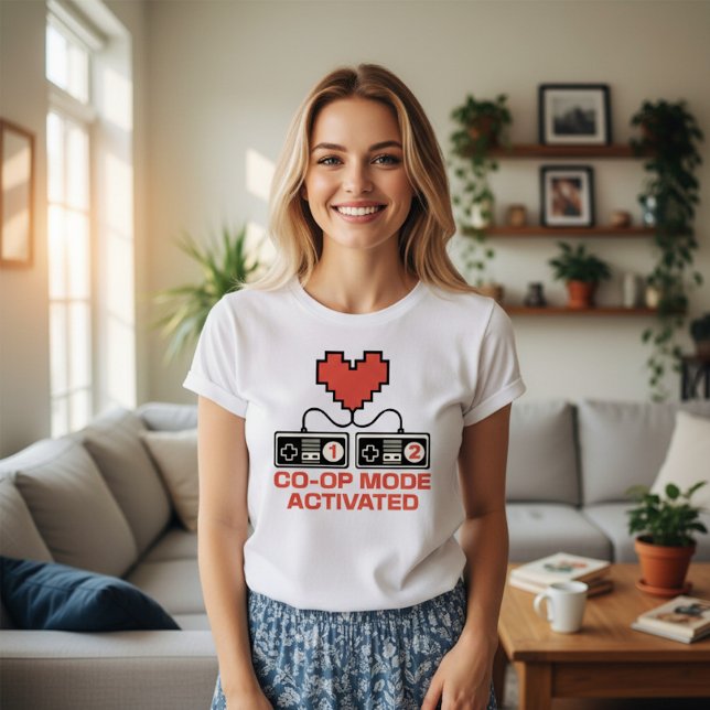Valentine Co-Op-läge aktiverat T Shirt (Skapare uppladdad)