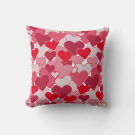 Valentine Colorful Hearts Kudde