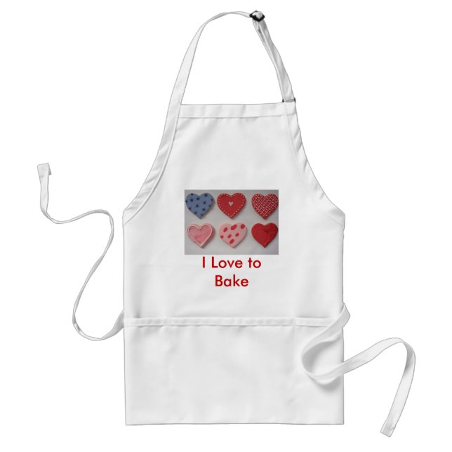 Valentine Cookie Hearts Förkläde (Framsidan)