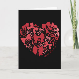 Valentine Coquette Bow Hjärta Kära John 316 Du Är Kort