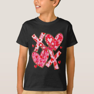 Valentine Coquette Bow Xoxo Hjärtan Älskarinna Tje T Shirt