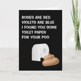 Valentine Corona Virus Humor Toilet Roll Dikt Kort