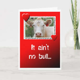 Valentine Cow Helgkort