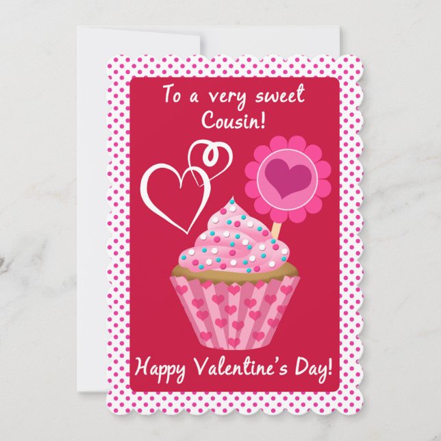 Valentine Cupcoa för Sweet Cousin (Framsida)