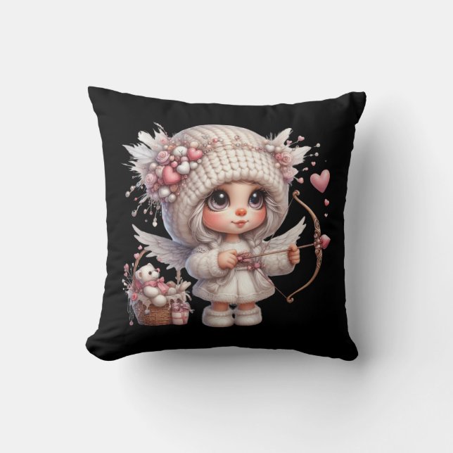 Valentine Cupid Dekorativ kudde 16''x16'''' (Framsida)