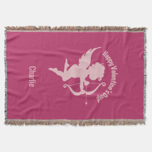 Valentine Cupid eget namn kastar filt
