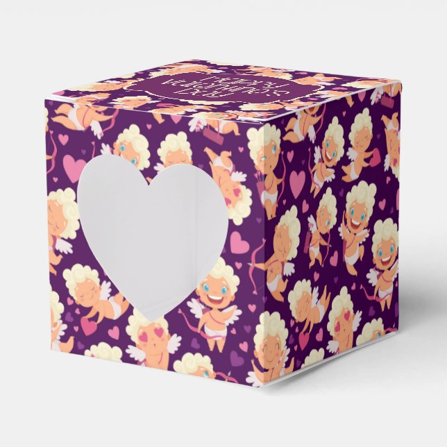 Valentine Cupid Kärlek Favor Box Presentaskar (Framsidan Sidan)