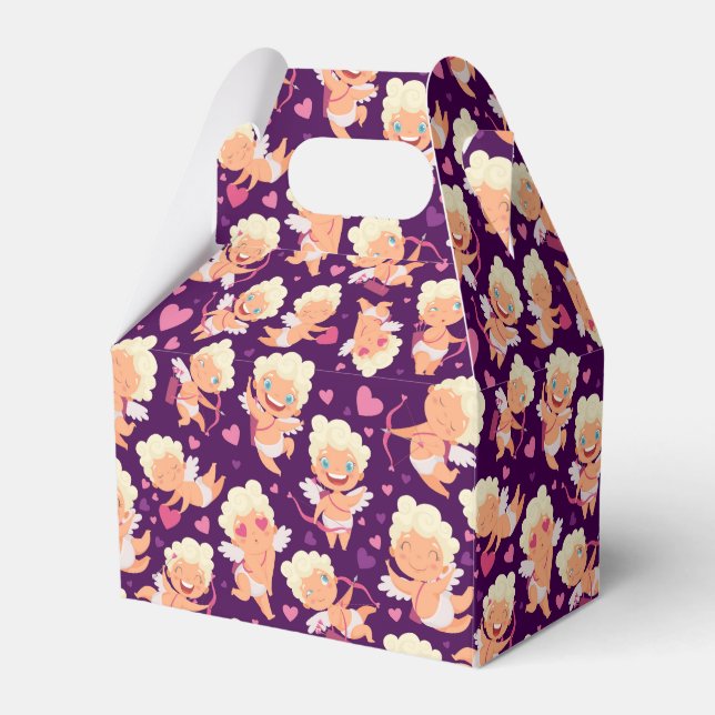 Valentine Cupid Kärlek Favor Box Presentaskar (Framsidan Sidan)