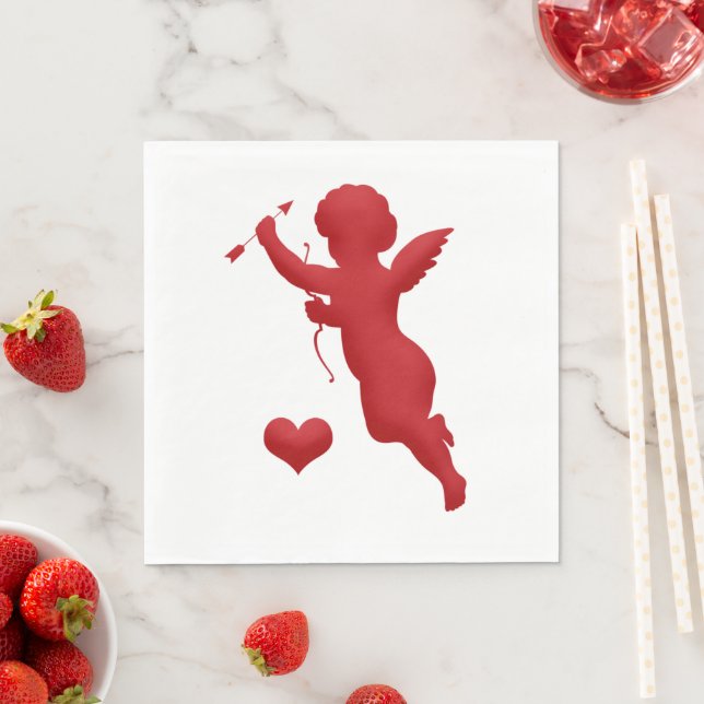 Valentine Cupid Pappersservett (Insitu)