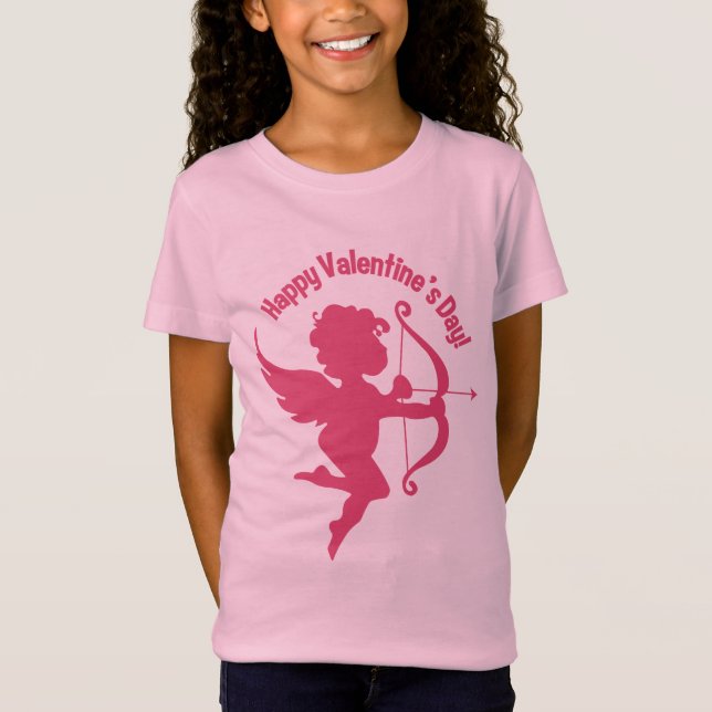 Valentine Cupid skjortor & jackor T Shirt (Framsida)