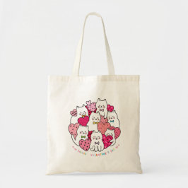 Valentine Cute Cats Tygkasse