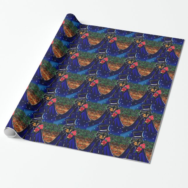 VALENTINE DACHSHUND PRESENTPAPPER (Utrullad)