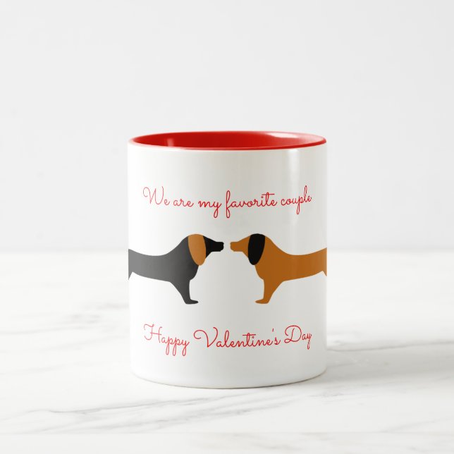 Valentine Dachsund Mugg (Center)