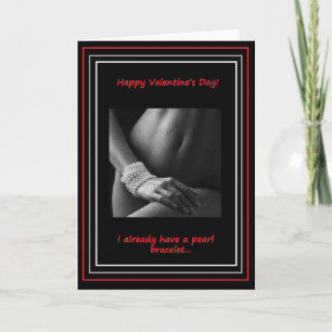 Valentine dag: Pärlemorfärg halsband Helgkort