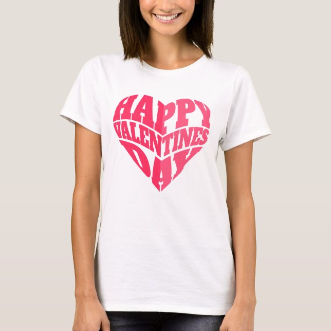 Valentine Day Bliss T Shirt (Framsida)
